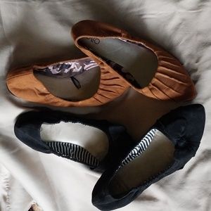 2 pairs of Cato flat style shoes